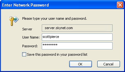 Enter Network Password